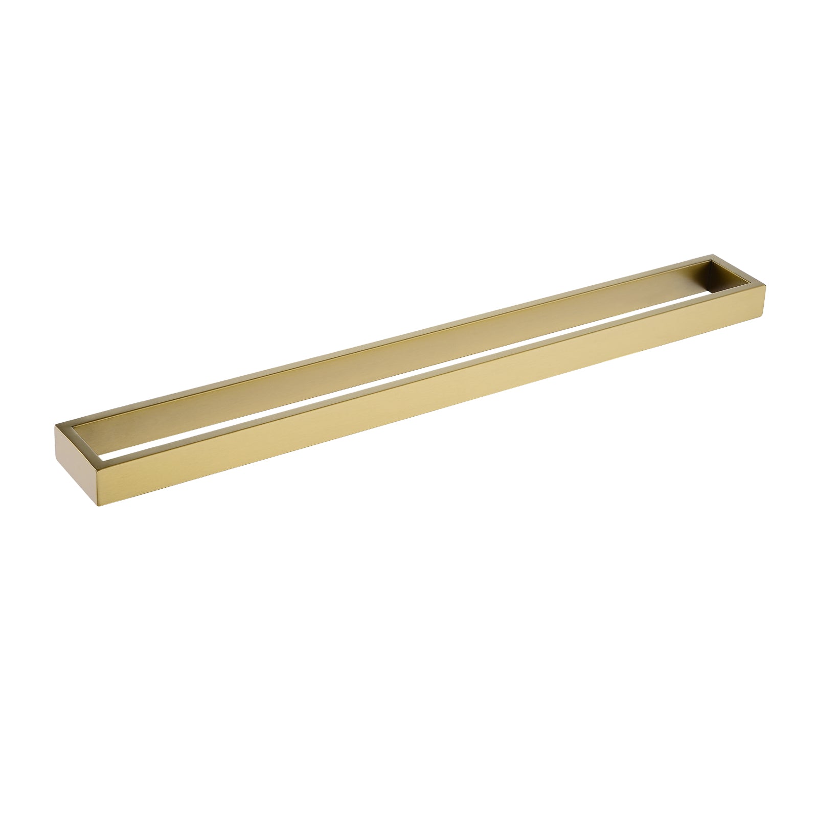 Cavallo 600mm Brushed Yellow Gold Single Square Towel Rail - Great Deal