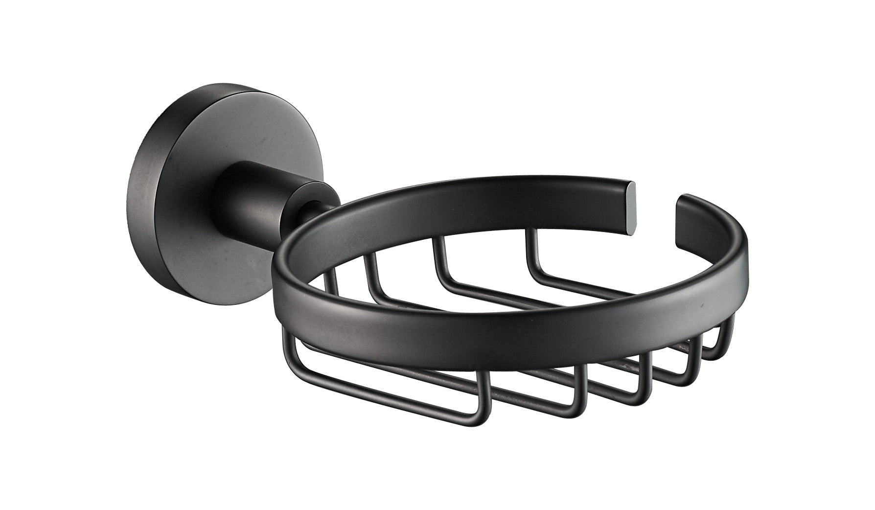 Hot! Otus Matte Black Round Soap Dish