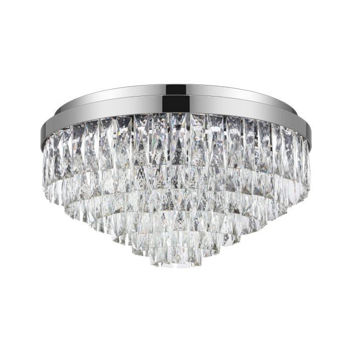 Hot Sale! VALPARAISO1 91 Chrome Crystal Ceiling Light