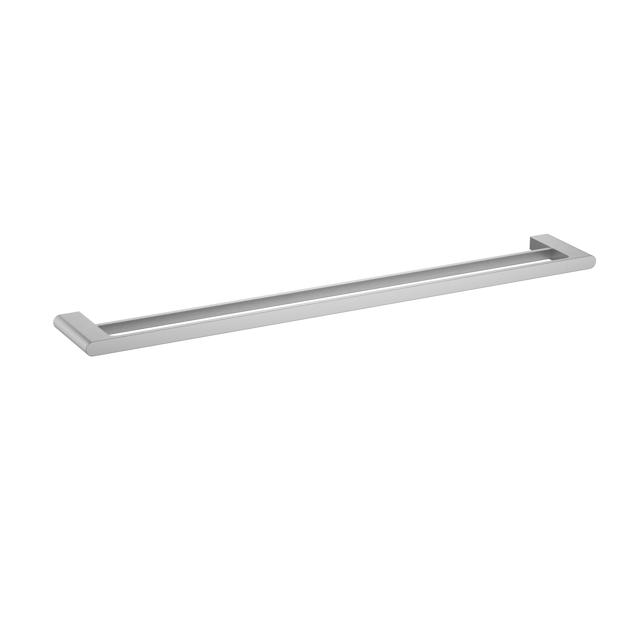 Hot Deal! 800 mm Brushed Nickel Cora Double Towel Rail for Your Bathroom