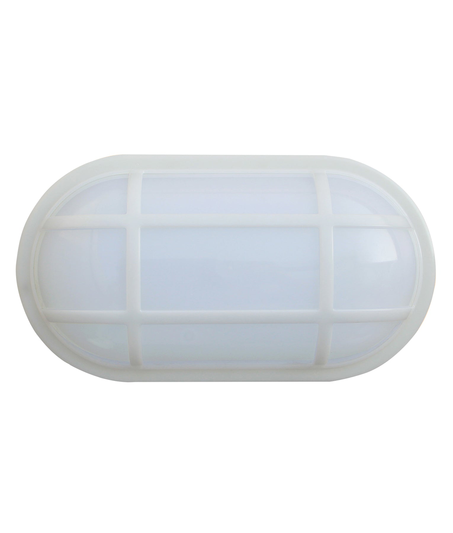 Bulk Oval IP65 LED Exterior Bulkhead Lights with Optional Protective Cage