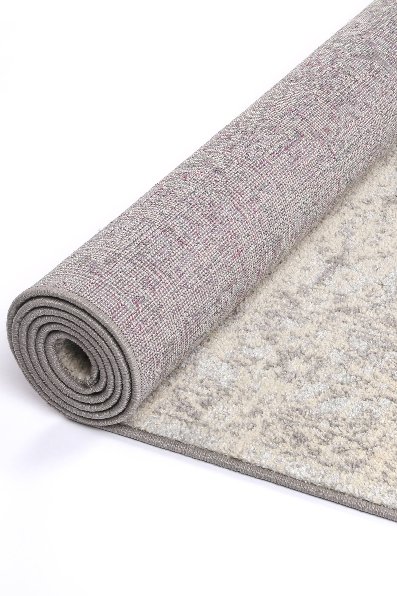 80 x 300cm Palermo Enna Durable Grey Rug for Home Decor