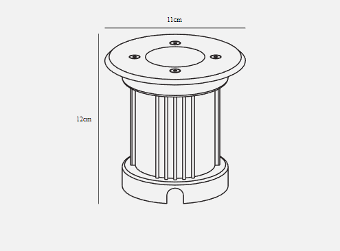 Nordlux Stainless Steel Round Recessed Outdoor Spotlight - Ideal for Driveway, Walkway & Patio