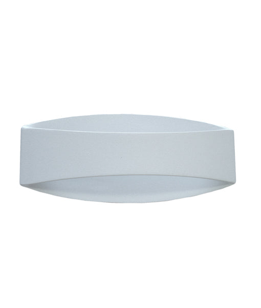 CANNES: Stylish Matte White LED Curved Wall Light for Interior