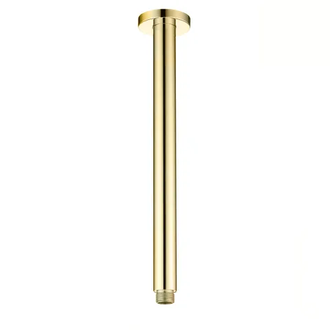 Hot Sale! PAVIA 300mm Round Brushed Gold Ceiling Shower Arm
