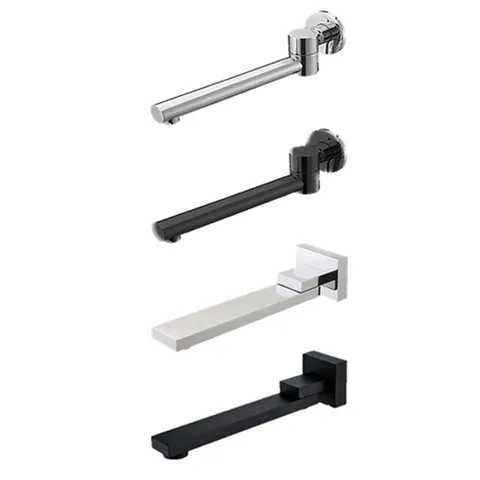 Hot Deal! PAVIA Chrome Swivel Round Bath Spout
