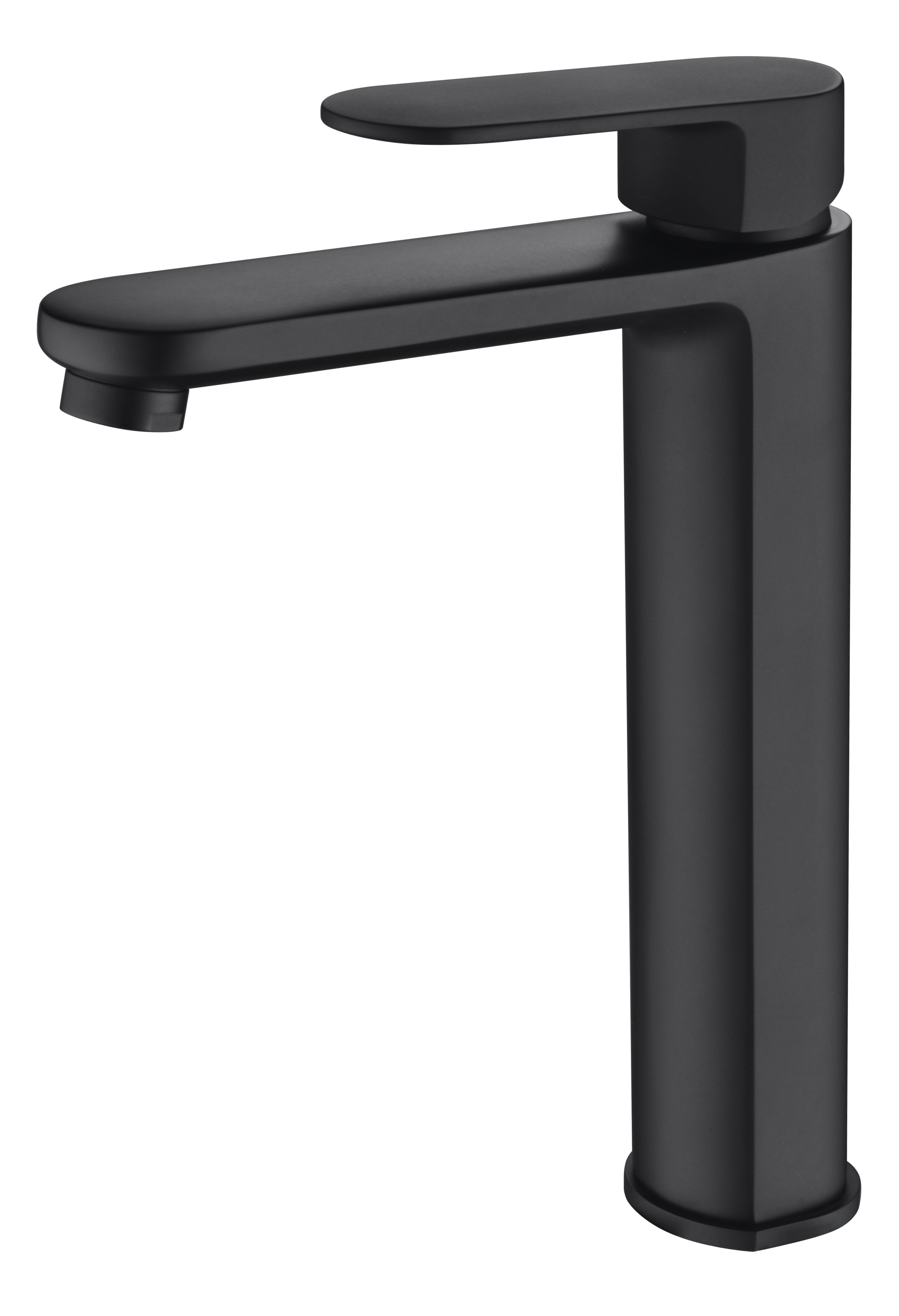 Matte Black Cora High-Rise Basin Mixer with Premium Features