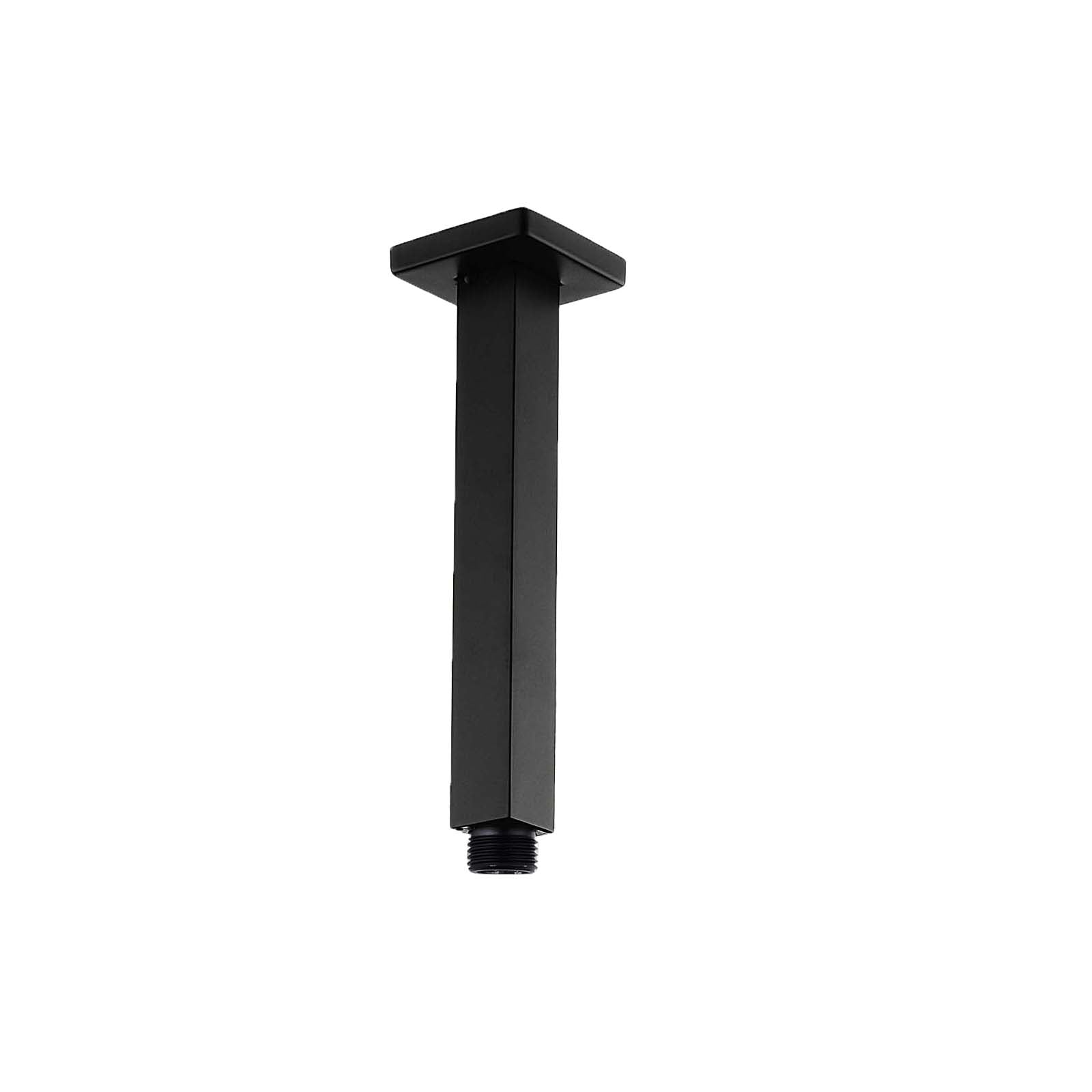 200mm Cavallo Square Ceiling Shower Arm in Elegant Matte Black