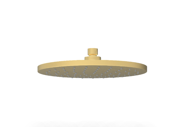 250mm Brushed Gold Otus Circular Overhead Shower