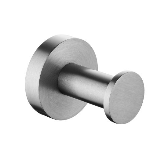 Hot Sale! Stylish Brushed Nickel Round Robe Hook Made of Durable 304 Stainless Steel