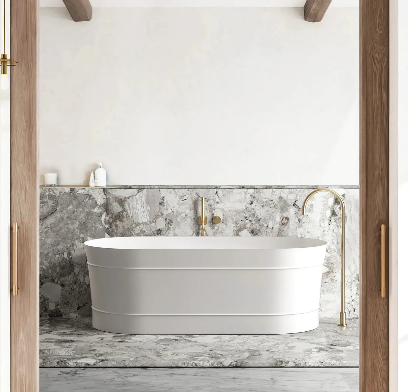 Exclusive Offer! Coogee Freestanding Non - Overflow Bathtub for Modern, Victorian & Hamptons Bathrooms