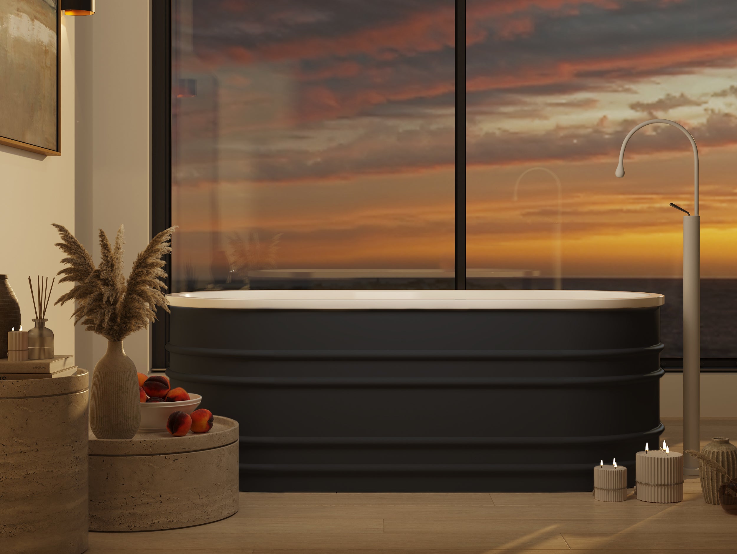 BUCCIANO 1675mm Non-overflow Freestanding Bathtub - Timeless Design for Your Bathroom