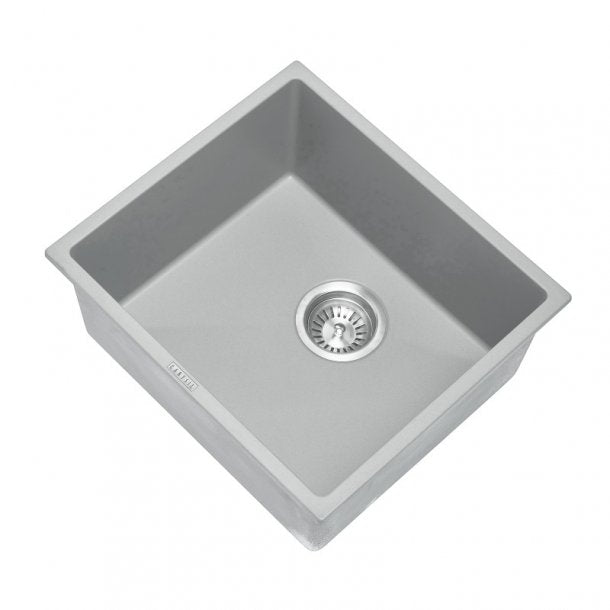 CARYSIL MAGIC SALSA Grey Concrete Granite Kitchen Sink 457x406mm with Lifetime Warranty