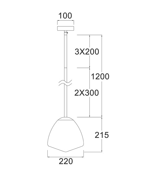 CIOTOLA: Frosted Glass Small Tipped Dome Interior Pendant Lights - Great Deal