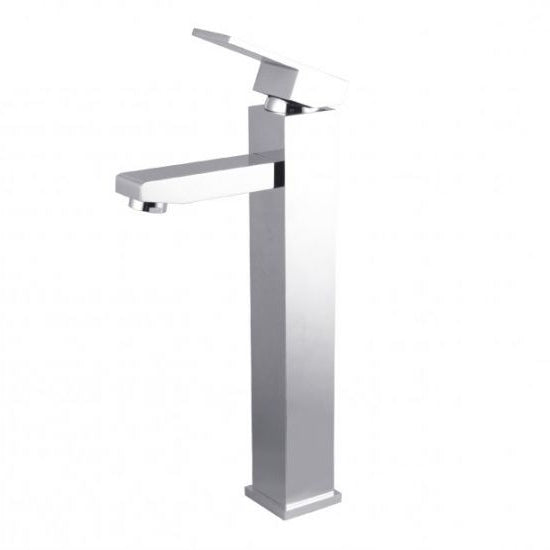 Cavallo Tall Chrome Square Basin Mixer - Modern & Reliable