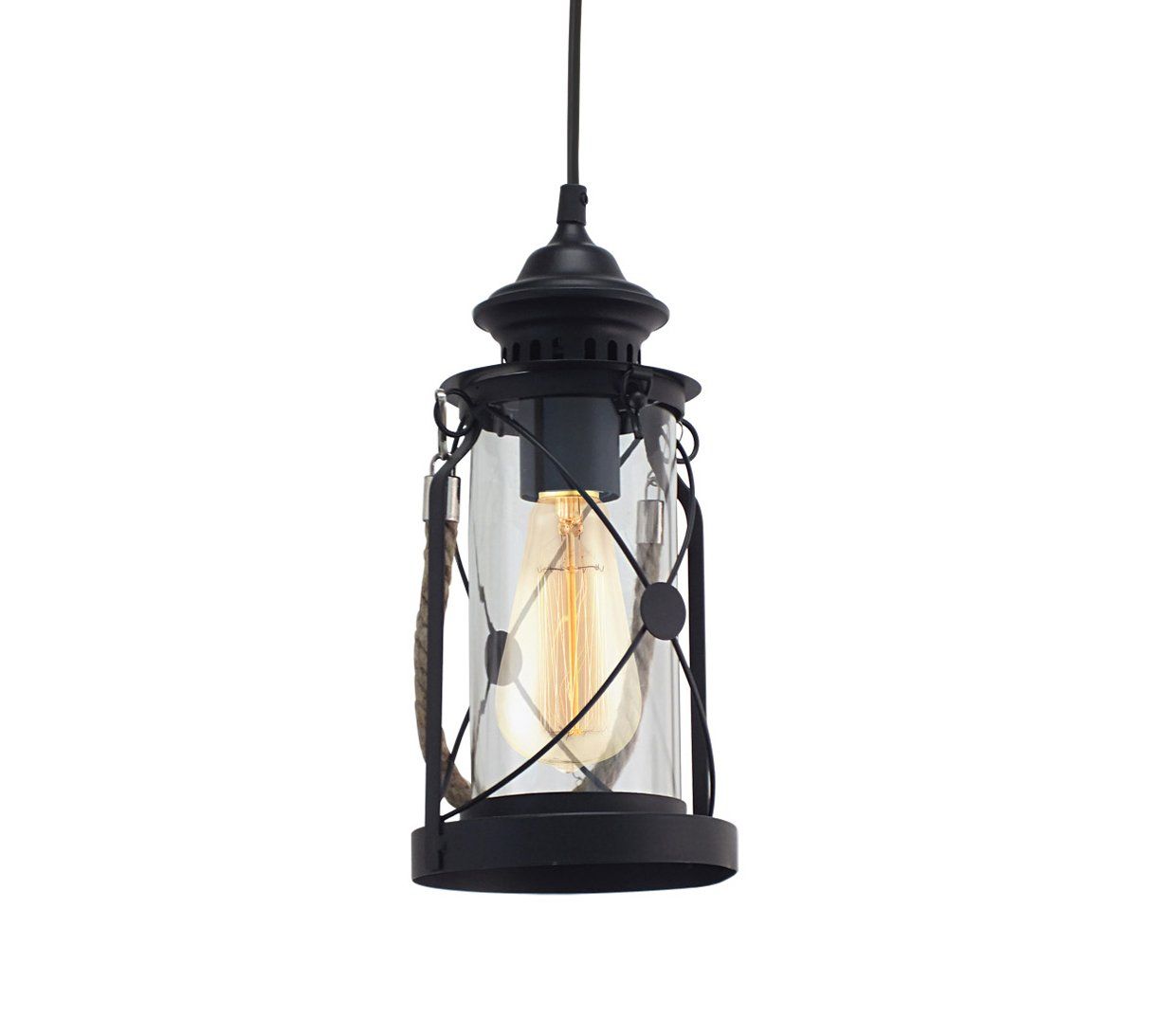 Hot Sale! BRADFORD 13 Steel Black Pendant Light for Vintage Ambiance