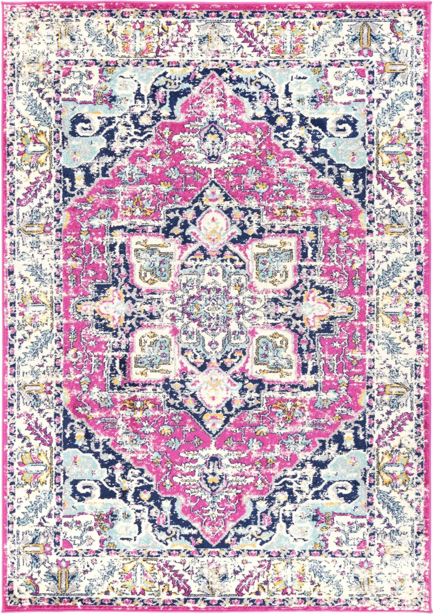 Hot Deal! Palermo Turin Vibrant Pink Rug