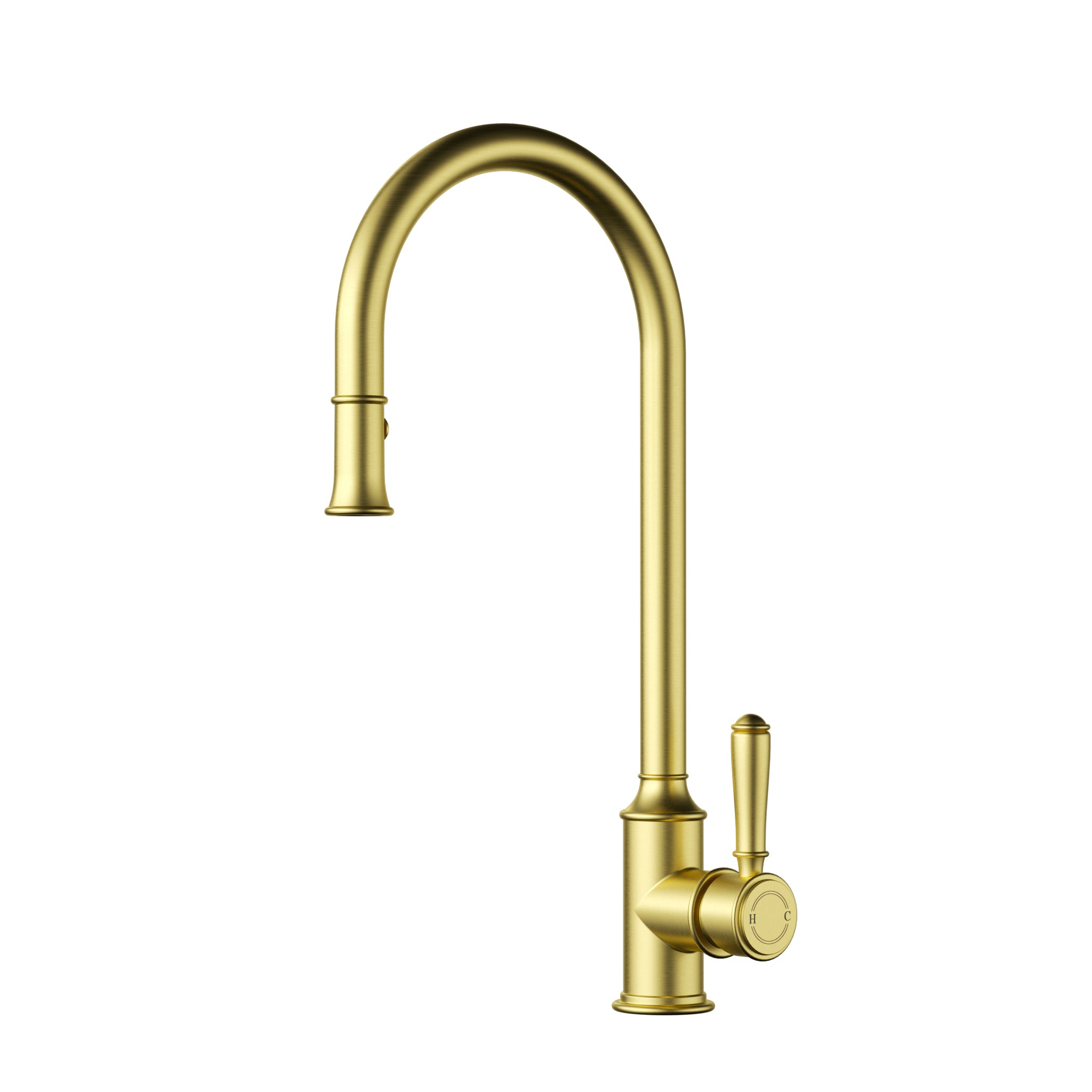 Brushed Gold Classic Pull - out Sink Mixer for Stylish Kitchens
