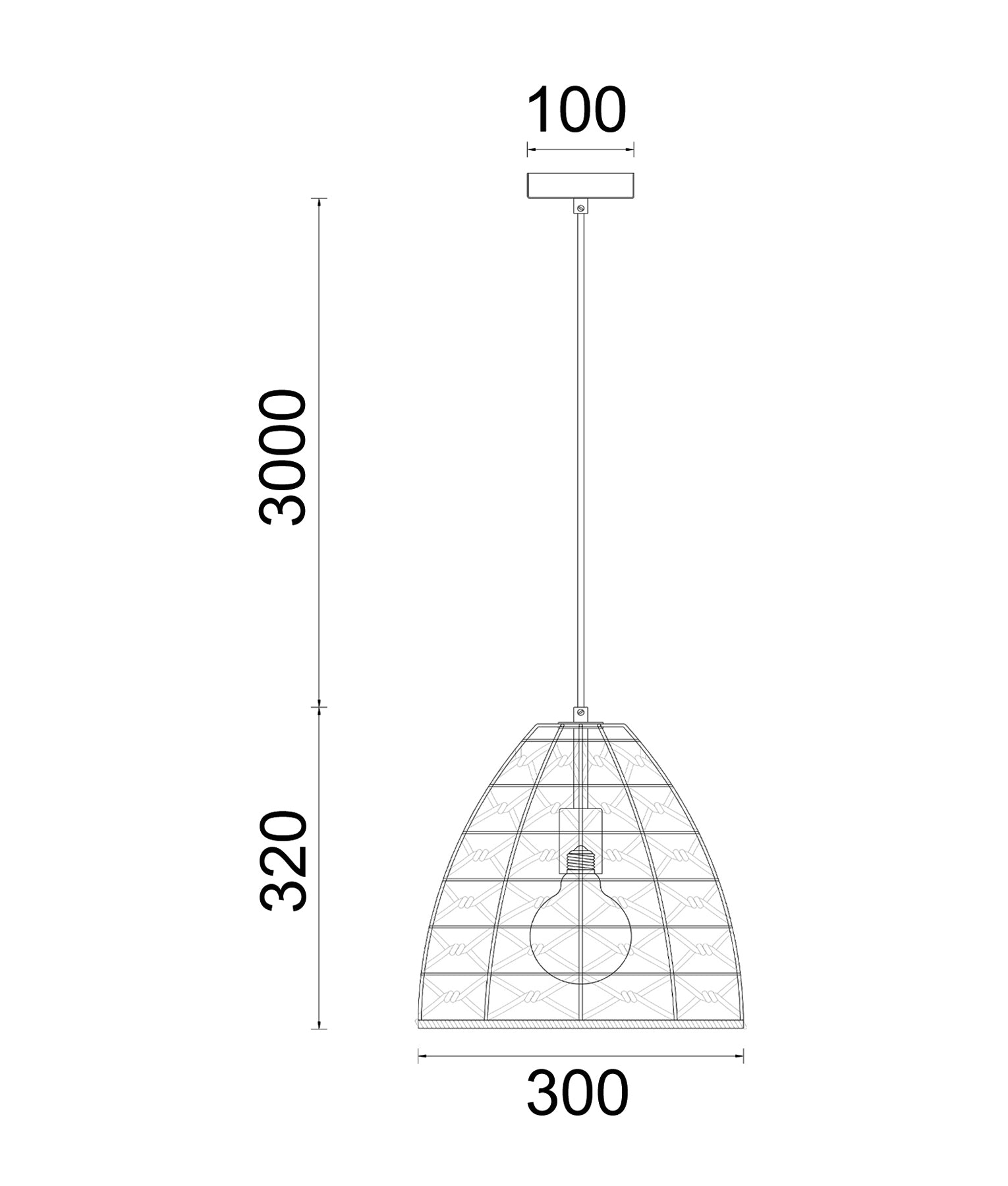 CANAMO: Stylish Bohemian Natural Hemp Rope & Black Hardware Ellipse Pendant Light - Great Deal