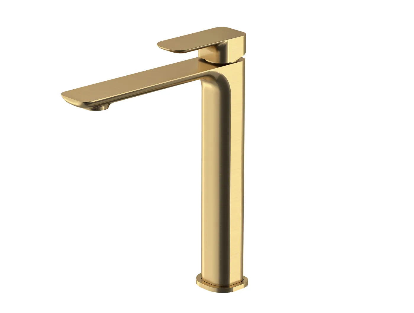 Brushed Gold Oskar Tall Basin Mixer - Elegant and Durable