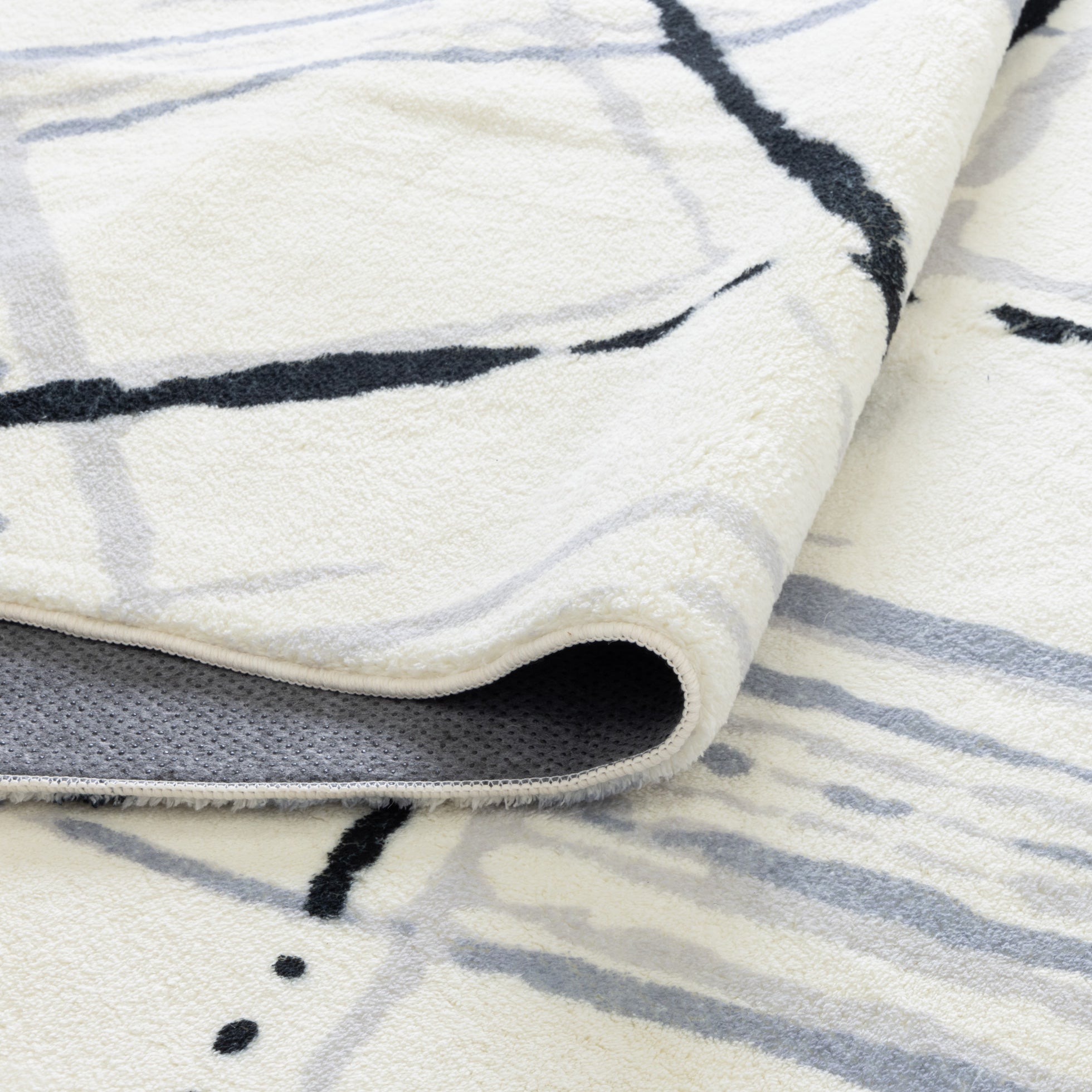 Hot Sale! Cloud Geo Blue Polyester Machine-Washable Rug for Modern Living