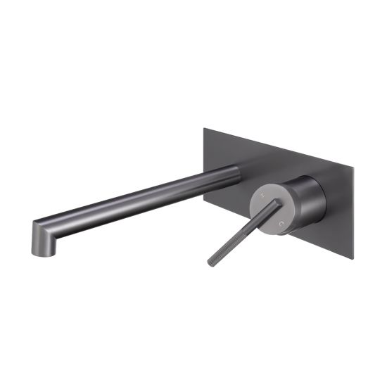 Hot Sale! CADDENCE Bathroom Brushed Gun Metal Mixer with Spout for Modern Design