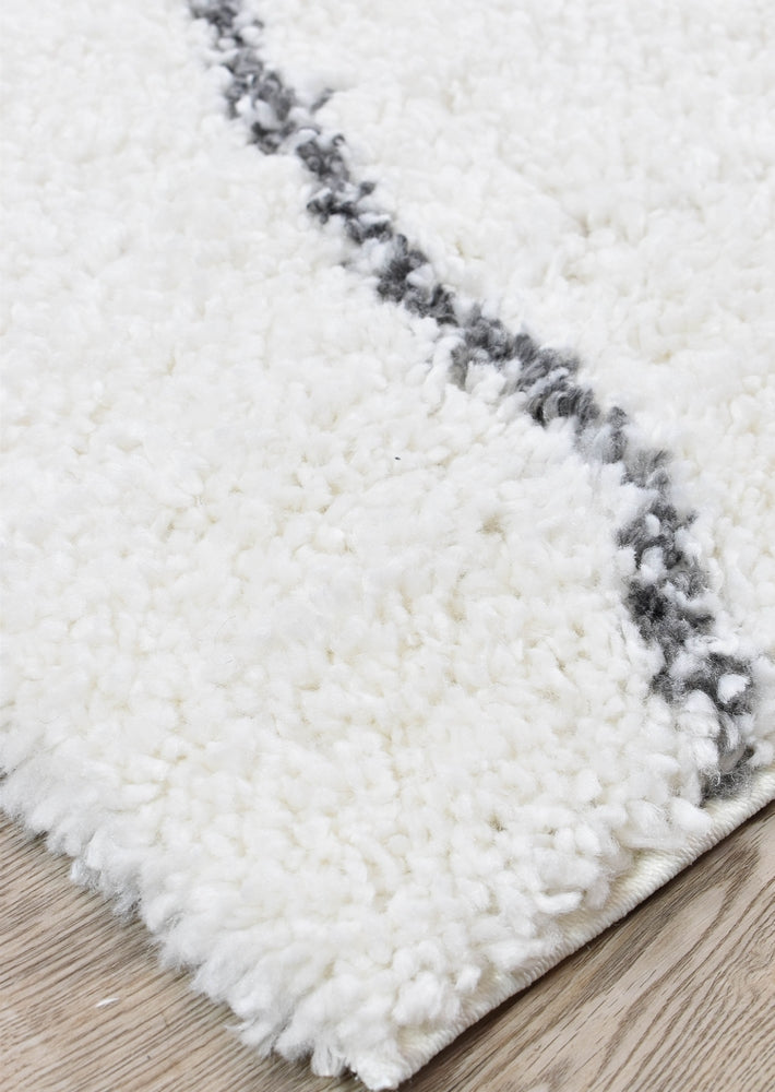 Dark Grey Palermo Shaggy Rug 0B483A with Luxurious Texture
