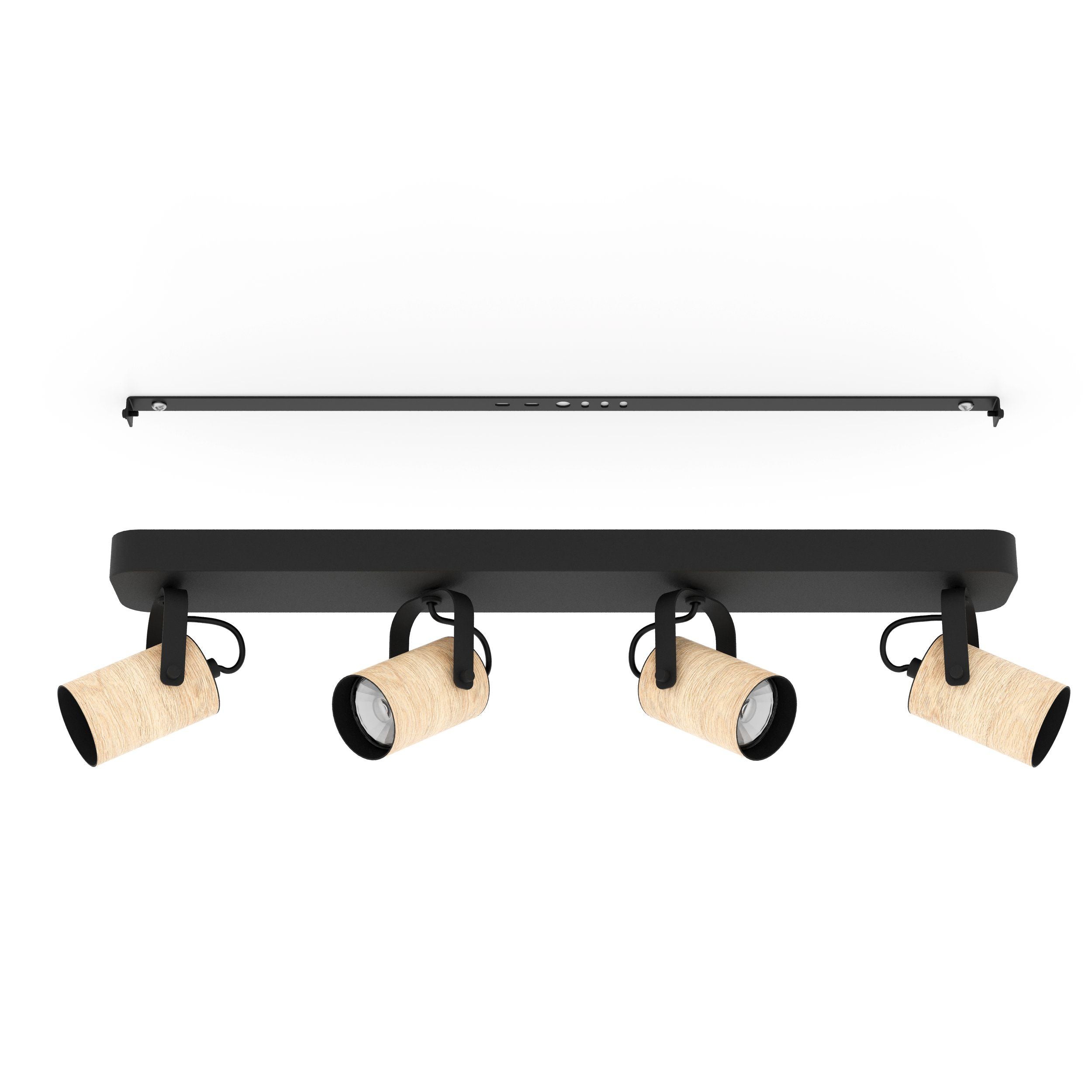 Stylish Black Steel CAYUCA Spotlight for Warm Living Areas