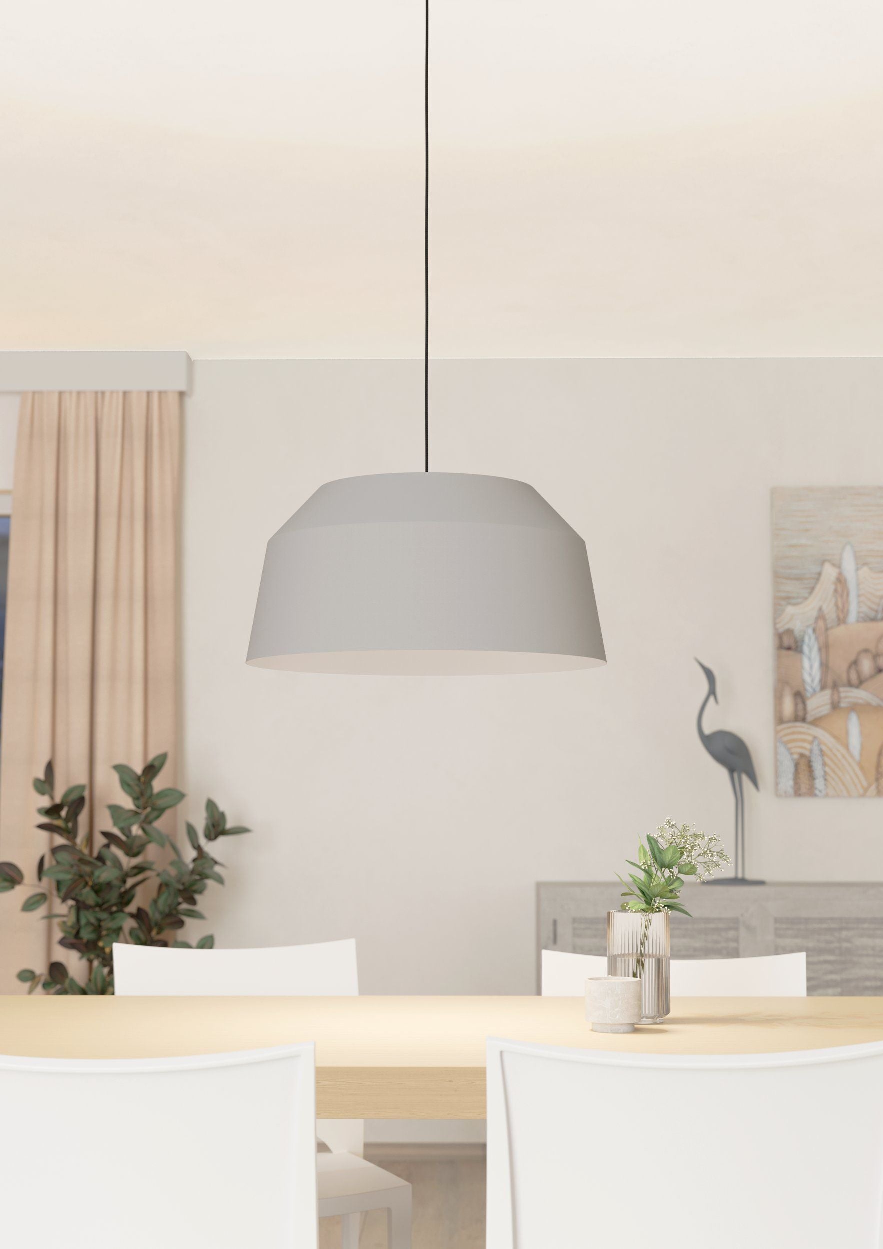 Exclusive CONTRISA Modern Pendant Light with Minimalistic Steel Structure for Scandi Interiors