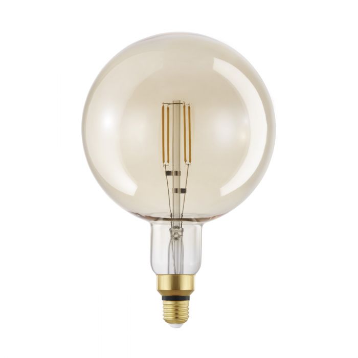 4.5W E27 LED Bulb G200 with 2200K Warm Amber Light for Living Spaces