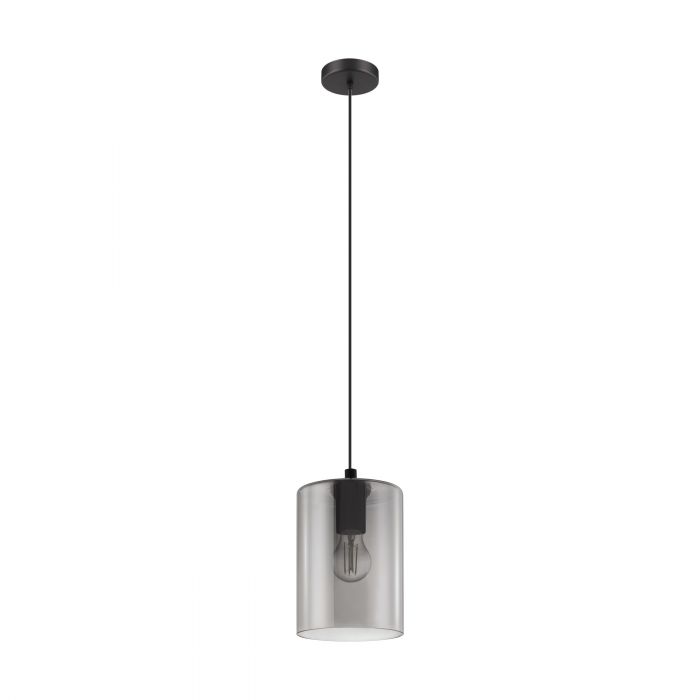 Hot Deal! CADAQUES1 85N Smoked Glass Black-Transparent Pendant Light