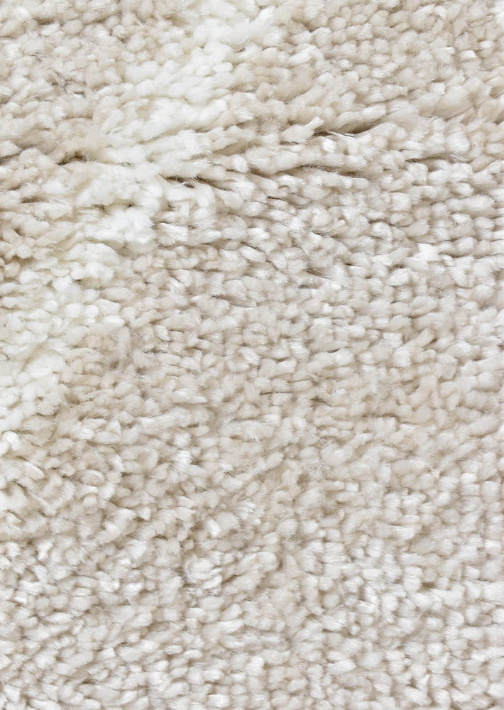 Hot Sale! Cream Beige Palermo Shaggy Machine - Made Rug 1562A for Home Decor