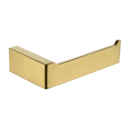 Cavallo Brushed Yellow Gold Toilet Roll Holder - Classic & Easy Install