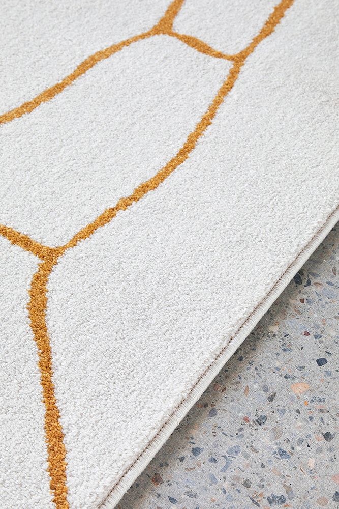 Turkish Power - Loomed Paradise Amy Gold Rug with 10mm Pile