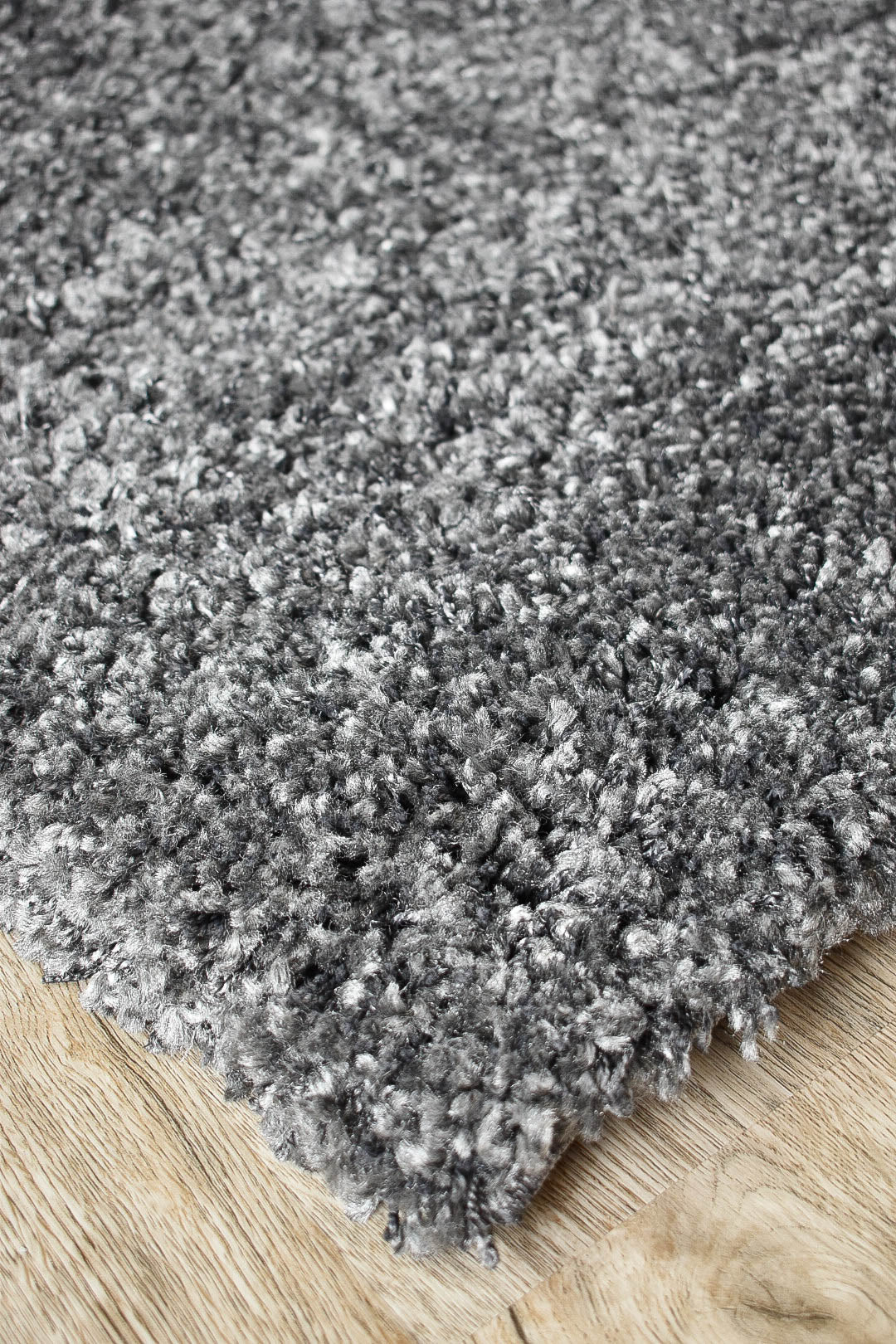 Stylish Palma Anthracite Polypropylene Rug with Soft and Dense Pile