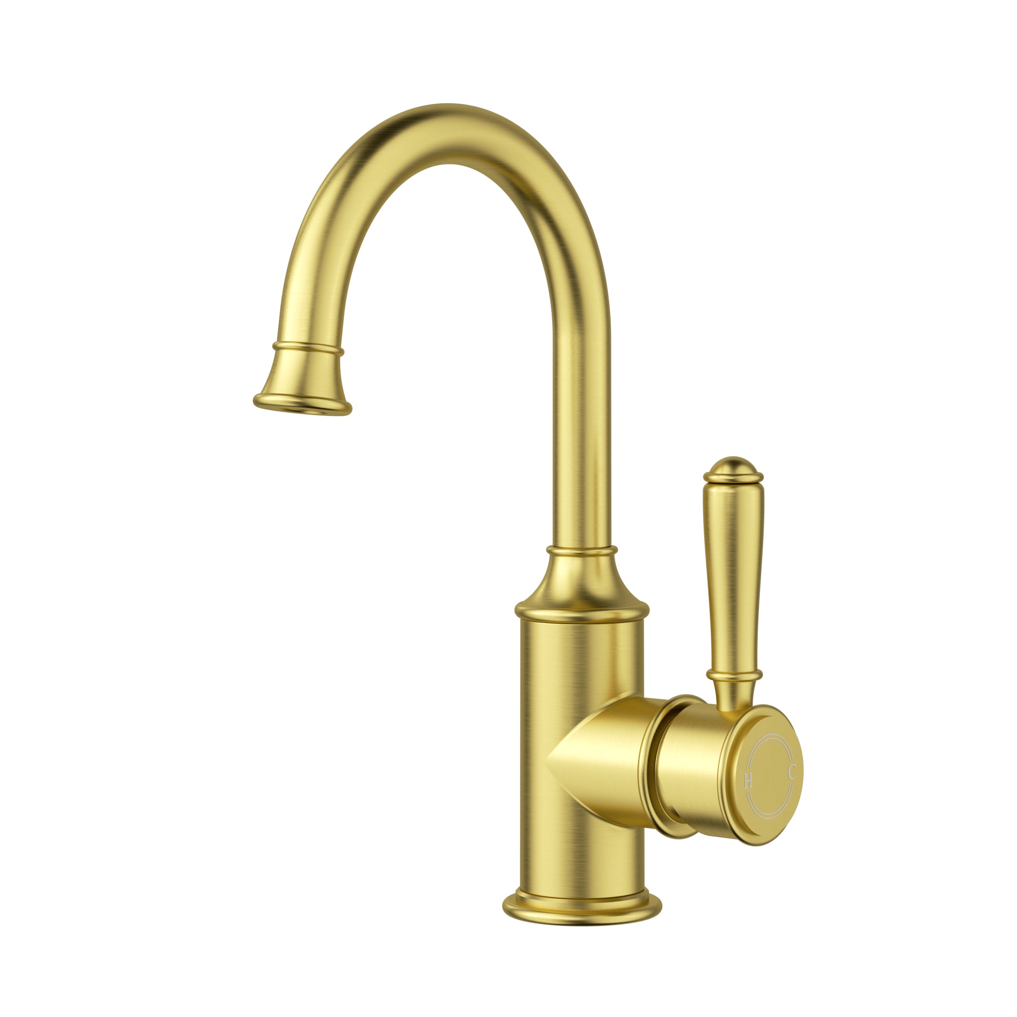 Hot Deal: Brushed Gold Clasico Gooseneck Basin Mixer