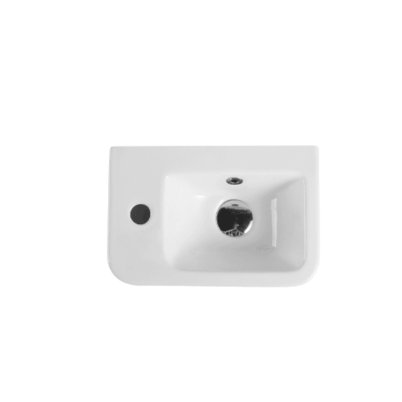 Mini 37L/MINI 37R Compact Rectangle Wall - Hung Basin (375x245x135mm)