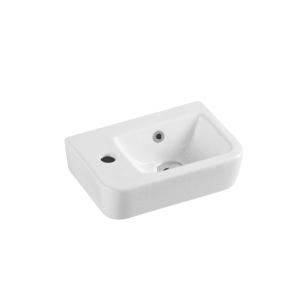 Mini 37L/MINI 37R Compact Rectangle Wall - Hung Basin (375x245x135mm)