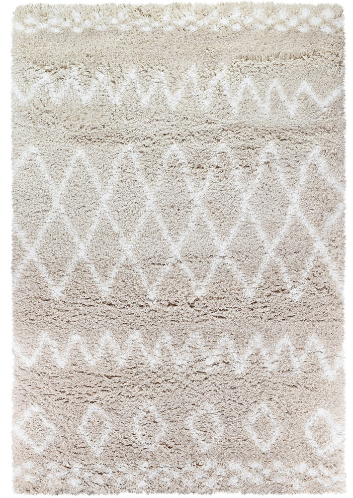 Stylish Cobi Beige 8746A Rug with 60mm Thick Pile