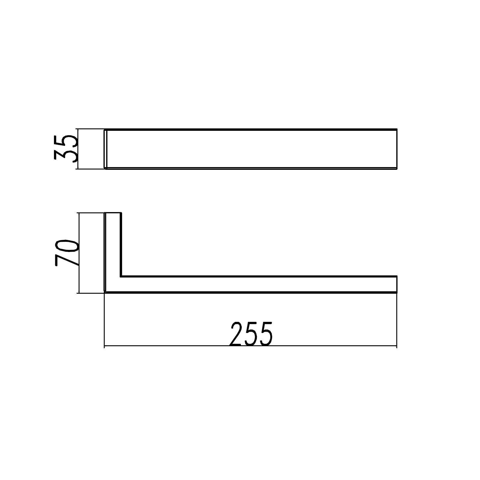 Hot Deal! 200mm Cavallo Square Brushed Yellow Gold Single Towel Bar