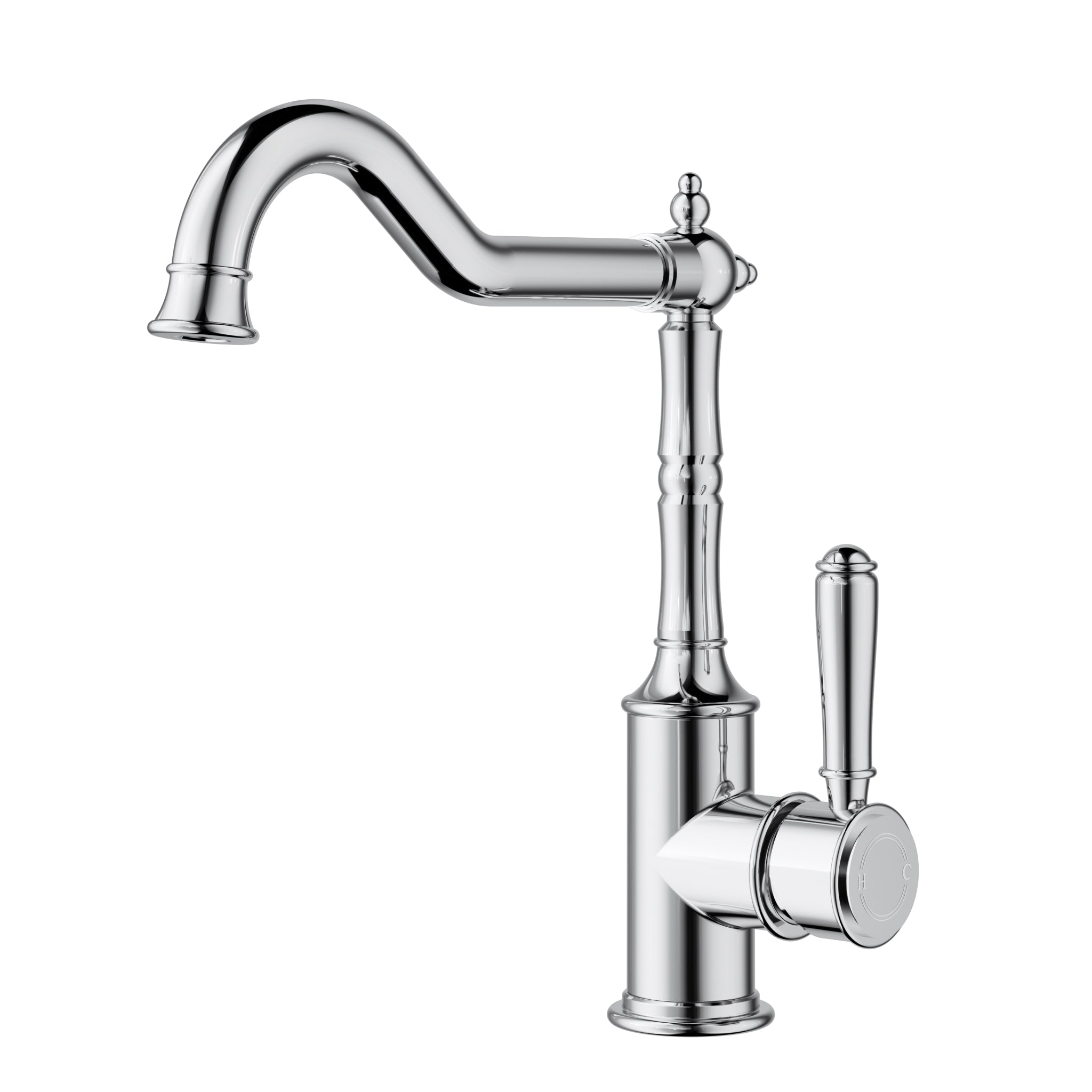 Chrome Clasico Sink Mixer with Solid Brass Construction and 20-Year Warranty